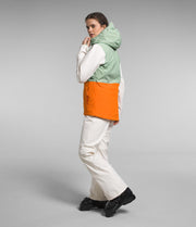 Womens Freedom Insulated Jacket by The North Face – Small, Nylon, Misty Sage/Mandarin, Model NF0A7WYKKIA