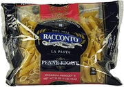 Penne Rigate Mostaccioli with Lines by Racconto – 8.5 inches x 22 inches x 10 inches, Pack of 20