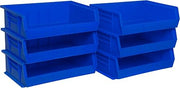 Akro-Mils 30255 AkroBins Plastic Storage Bins, 11"x16"x5", Blue, 6-Pack