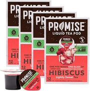 Promise Tea by Java House - Cold-Brewed Tea Concentrate Pods - Ethically Sourced - Hibiscus Lightly Sweet Tea - Pack of 48