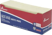 AbilityOne NSN1167866 - Self-Stick Note Pad - Yellow - Plain - 1-1/2" x 2"