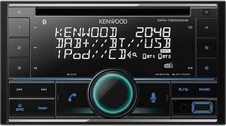 Kenwood DPX-7200DAB 2-DIN CD Car Radio with DAB+ and Bluetooth Hands-Free Kit (Alexa Built-in, USB, AUX-In, High-Performance Tuner, Spotify Control, Sound Processor, 4 x 50 W, Various Button Lighting)