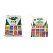 Crayons Classpack (200 Count) and Crayola Crayon Classpack (800 Count – Blue,Blue Violet,Green,Orange,Violet,White, Model Jumbo