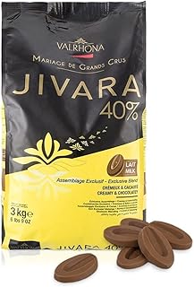 VALRHONA Milk Chocolate Couverture Baking Discs 40% Jivara Lactee (6.6 pound)