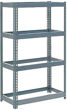 Global Industrial Extra Heavy Duty Shelving 36" W x 24" D x 72" H with 4 Shelves, No Deck, Gray