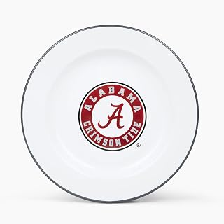 Crow Canyon Home University of Alabama (UA) Crimson Tide Enamelware Dinner Plates (Set of 4)
