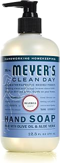 Mrs. MEYER'S CLEAN DAY Hand Soap, Made with Essential Oils, Biodegradable Formula, Bluebell, 12.5 fl. oz