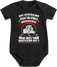 Baby Romper,Tractor Farmall Tractor Oliver,Unique Stylized Graphic Breathable Elastic