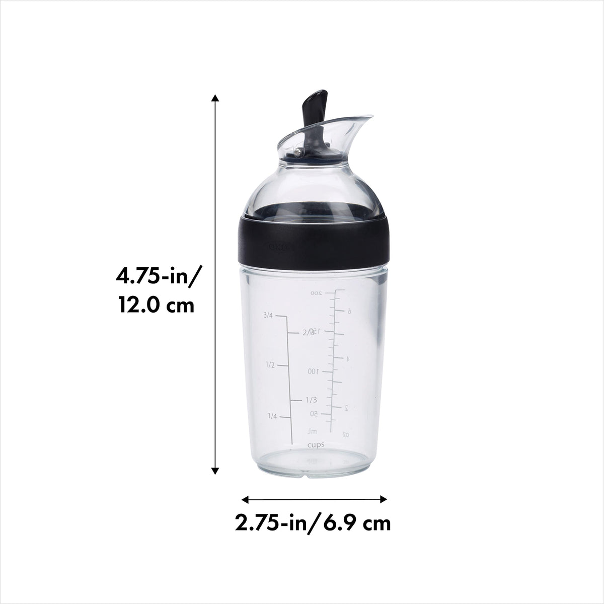 OXO Salad Spinner Glass + Shaker- Black / Clear, Black / 1 Spinners