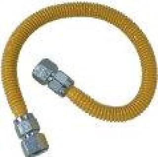BrassCraft CSSC22-48 P 3/4-Inch FIP x 3/4-Inch FIP x 48-Inch ProCoat Gas Appliance Connector, 5/8-Inch, OD 106,000 BTU