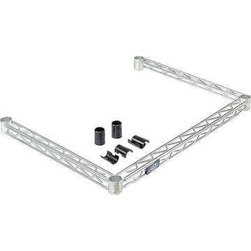 36W X 18D Poly-Z-Brite Three-Sided Wire Frame by Nexel – 1, Alloy Steel, Poly-z-brite, Model WF1836Z