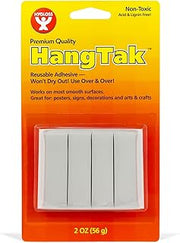 Hygloss White HangTak Putty - 48-Pack Removable & Reusable Poster and Picture Mounting Putty, Wall-Safe Sticky Tack for Home, Classroom & Office Use (48 Packs, 2-Ounce Each)