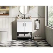 Caroline Bathroom Vanity White by Lighting Design – Wood, White