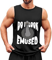 Men's Tank Top,Emused Emu Animal,Summer Undershirt Sleeveless Shirts Muscle Tops