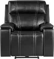 Global Furniture USA U8880 Black Leather Power Recliner