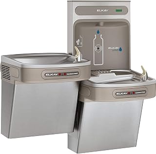 Elkay EZH2O Bottle Filling Station with Bi-Level ADA Cooler Dual Hands Free Activation Refrigerated Stainless
