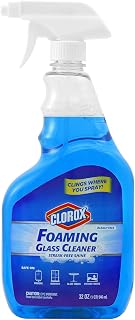 Clorox Streak-Free Foaming Glass Cleaner Trigger Spray, Fresh Scent, 32 Oz