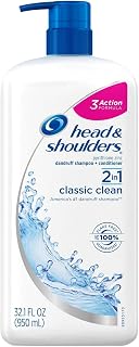 Head & Shoulders Classic Clean 2-in-1 Anti-dandruff Shampoo + Conditioner, 32.1 Fl Oz