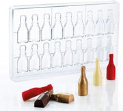 Martellato MA3011 Chocolate Mold with 18 Half-Wine-Bottle Cavities