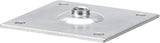 Component Hardware 3-1/2" x 3-1/2" Zinc Plated Steel Mounting Plate