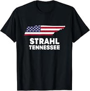 Distressed Patriotic USA Flag Strahl, Tennessee T-Shirt