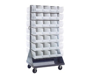 QUANTUM STORAGE SYSTEMS Clear / 14-3/4" x 8-1/4" x 7" (Bin Size) / 1 Standing Shelf Units