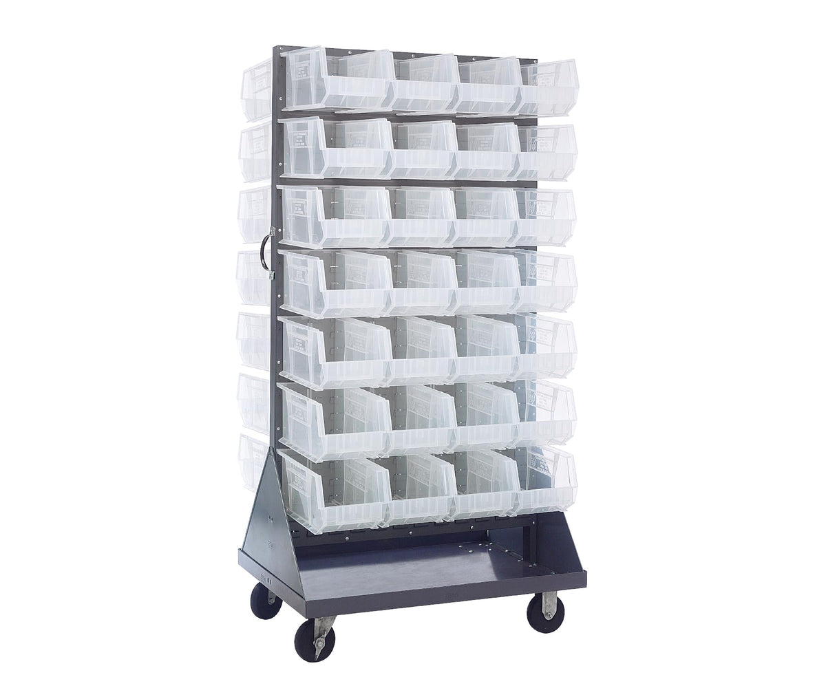 QUANTUM STORAGE SYSTEMS Clear / 14-3/4" x 8-1/4" x 7" (Bin Size) / 1 Standing Shelf Units