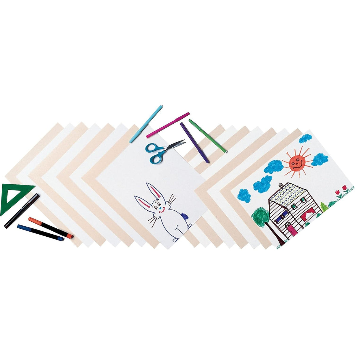 5281 Medium Weight Tagboard by Pacon – 12" x 9" - 100/Pack (Pack of 1), Paper, White, Model P5281