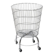 Dump Bin Round Chrome Wire - 21 1/2"Dia x 24 1/2"H by HUBERT – 55.0 pounds, Metal, Silver
