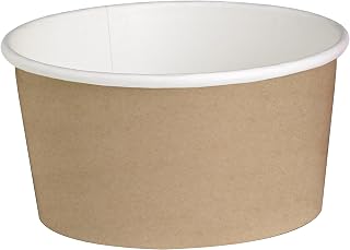 PacknWood Customizable Deli Kraft Container | Microwavable + Recyclable Kraft Paper Container | Disposable Box Designed for Both Hot and Cold Food Items - 20 Ounces (500 Pcs)