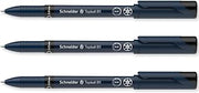 Schneider Topball 811 Rollerball Pen 0.5mm Refillable, Black Ink Pack of 3 | Refillable, 92% Recycled Plastic, Smooth 0.5mm Writing, Home, Work & Office Use