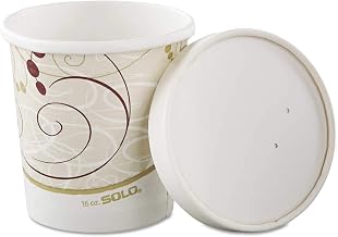 Dart Flexstyle Double Poly Paper Containers, 16 oz., Symphony, 250/Carton