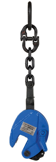 Vertical Plate Clamp w/Chain 1k by Vestil – One Size, Blend, Multi, Model CPC-10