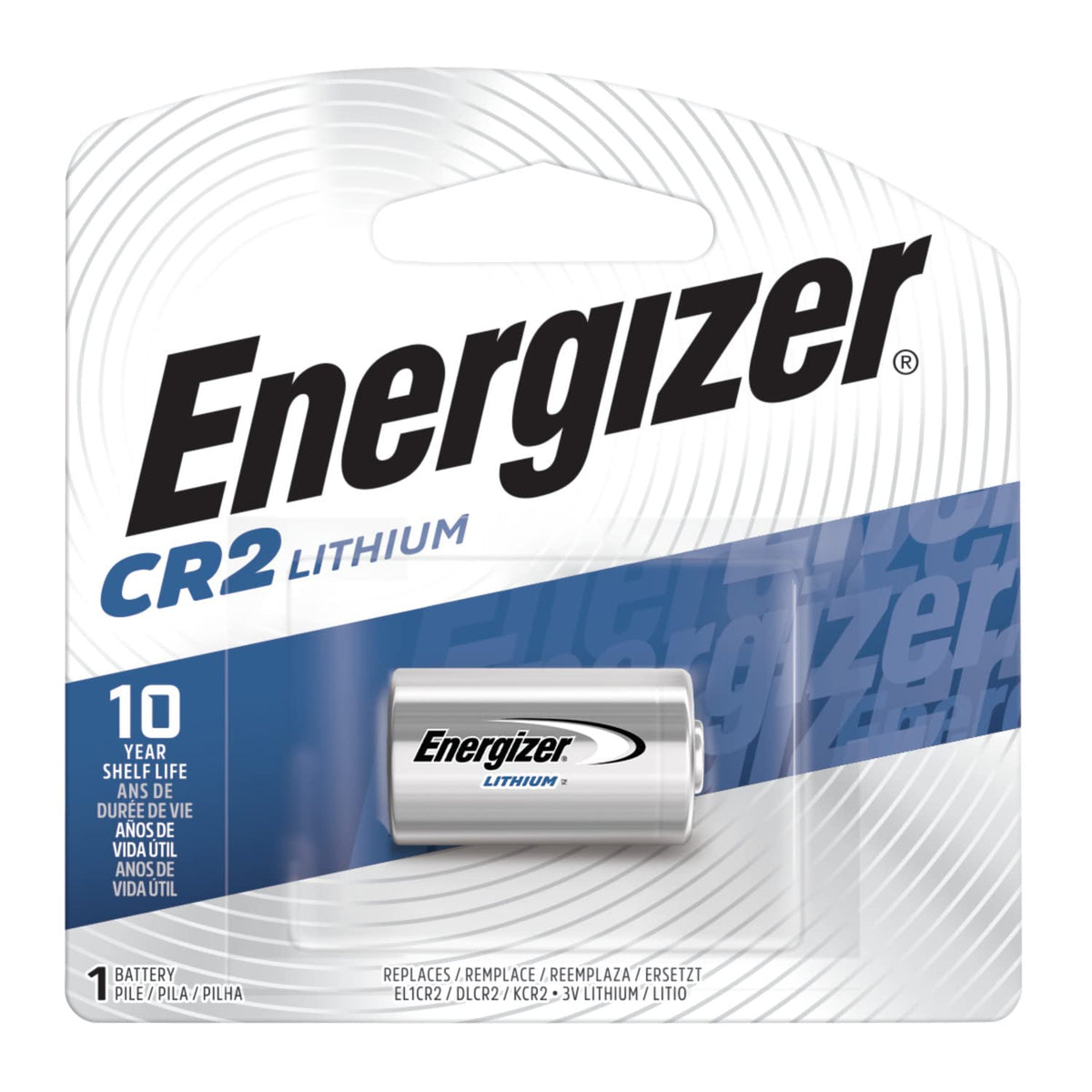 CR2 3V Lithium Batteries (2 Pack) by Energizer – 1 Count (Pack of 2), Lithium, Multicolor, Pack of 2, Model EVEEL1CR2BP