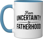 IVF In Vitro Fertilization Transfer Day Fertility IVF Dad Ceramic Mug, Blue/White, 11oz