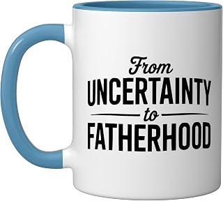 IVF In Vitro Fertilization Transfer Day Fertility IVF Dad Ceramic Mug, Blue/White, 11oz