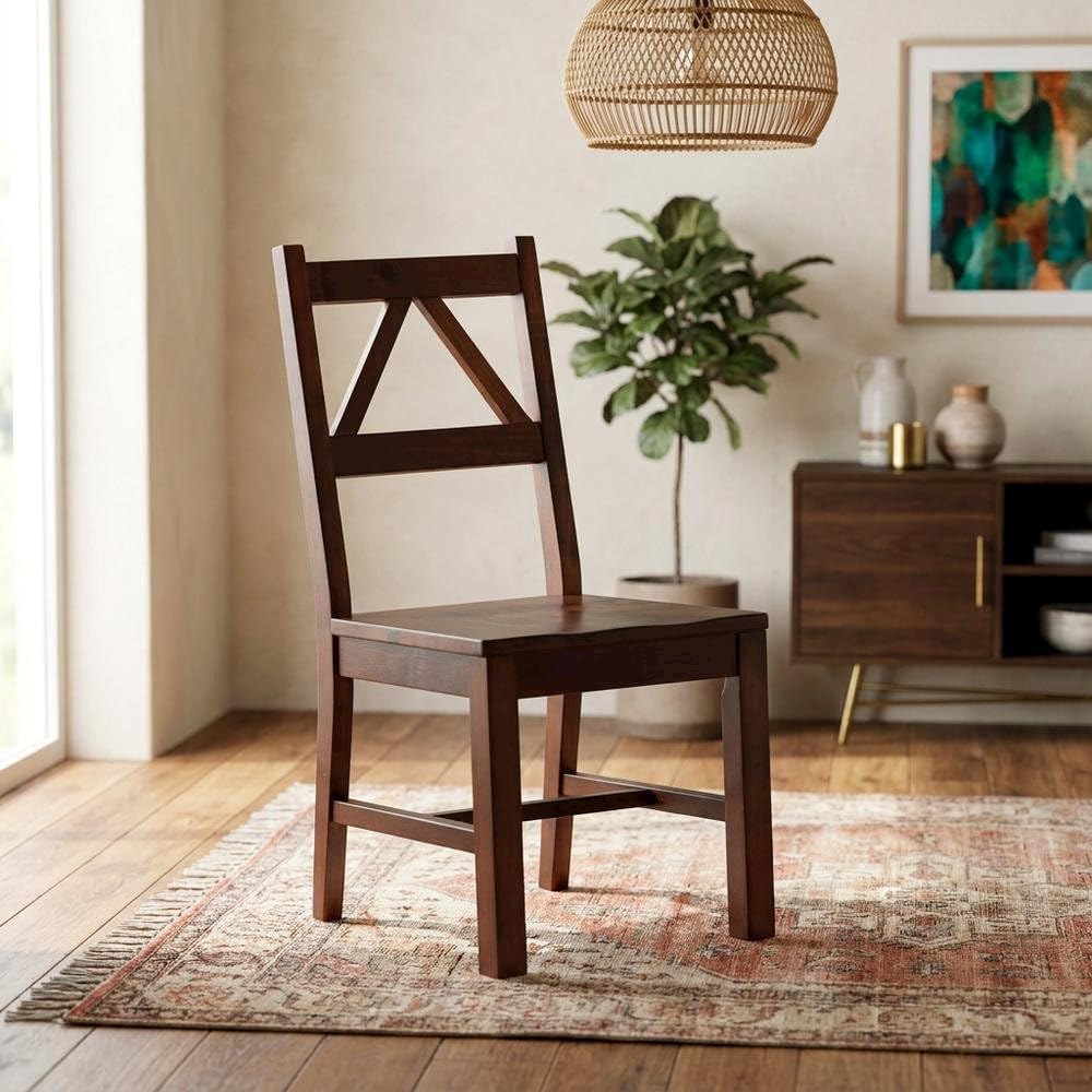Brown Chair by Furnifact – Pine,MDF, Brown