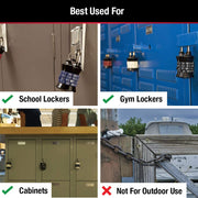 Combination Padlock by Master Lock – 1 Pack, Metal, Assorted; colors may vary, Model 1535D