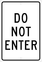 NMC TM11H Aluminum Sign, Do Not Enter.063" Thick, Lot of 1