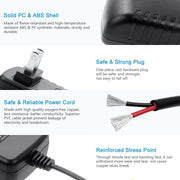 Global AC/DC Adapter Compatible with Detecto PC10 PC20 PC30 Digital Price Computing Scale Power Supply Cord by BestCH – Composite, Black, Model CH322120098
