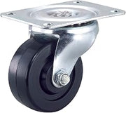 Global Industrial Light Duty Swivel Plate Caster 3" Rubber Wheel