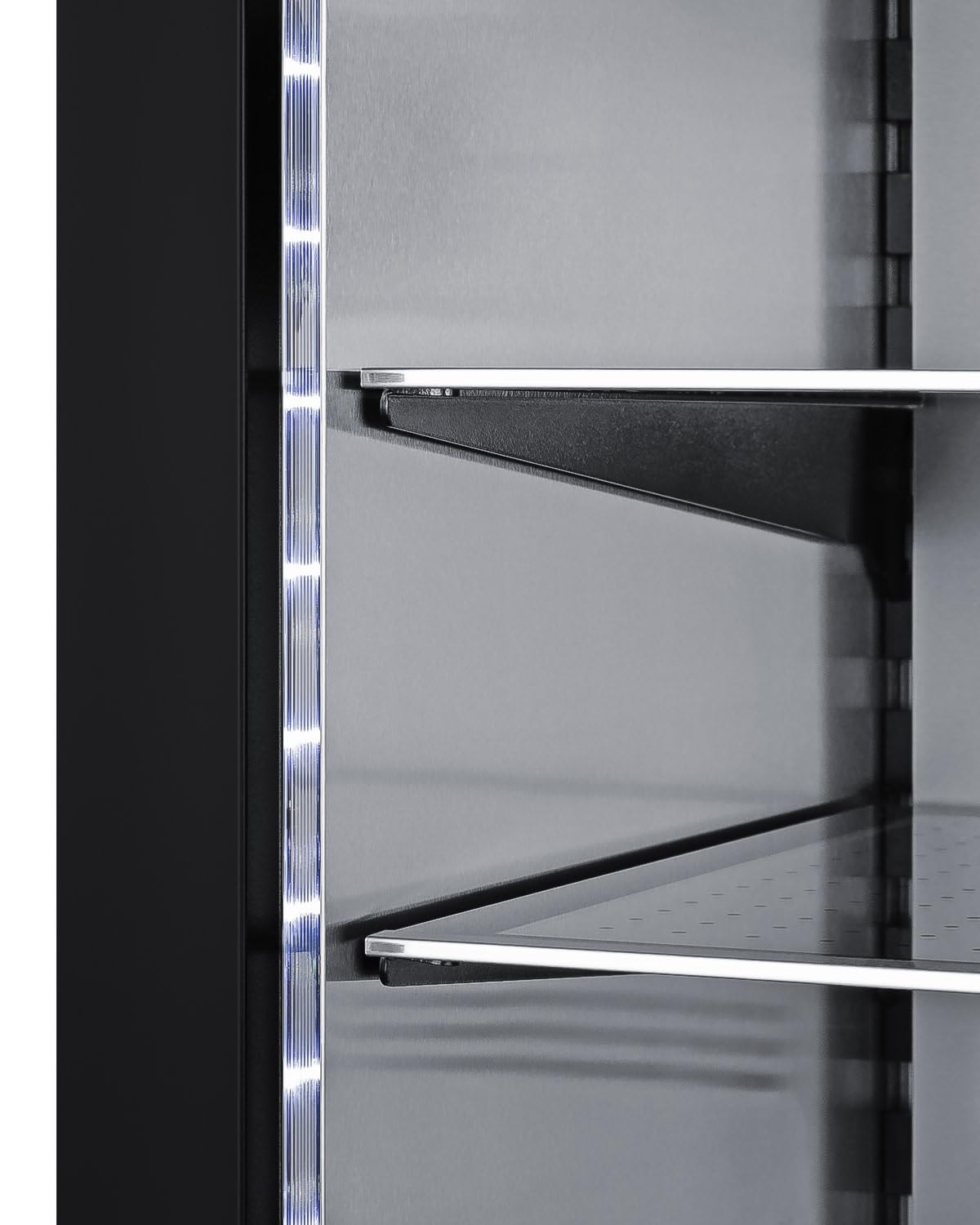 Summit Appliance Stainless Steel / 32.0" H x 14.75" W x 17.75" D / 1.72 cubic_feet Beverage Refrigerators