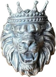 Lion King Ring, 925K Sterling Silver King of the Jungle Ring for Best Friend Gift, Strength Ring For Male, Maned Lion Ring For Husband