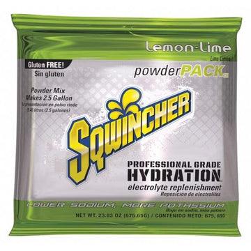 2.5gal Lemon-Lime Powder Concentrate 159016043-1 Each by Sqwincher – 2.5 gallons, Green, Pack of 32, Model 016043-LL