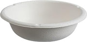 ECO PRODUCTS Compostable 6oz Molded Fiber Bowls, Case of 1800, Vanguard WorldView, Disposable, White, No PFAS, Lid Available, Tree-free Sugarcane, Coupe Pasta Bowl, ASTM Compliant, BPI-Certified
