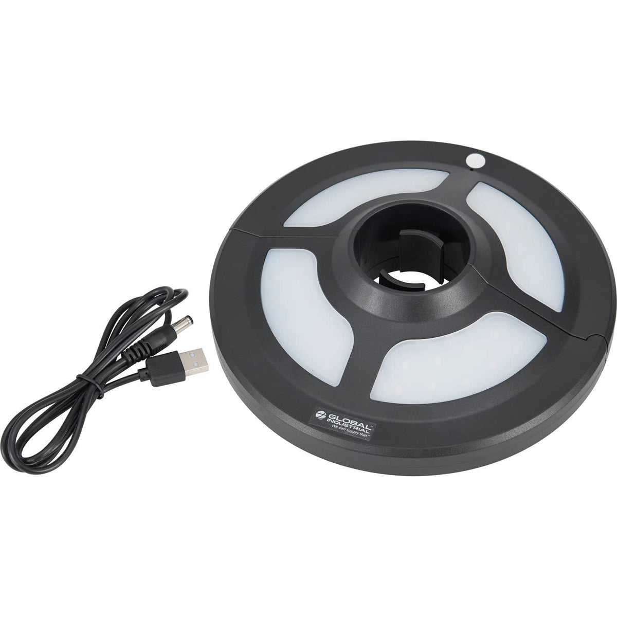 Rechargeable Patio Umbrella Light with USB Cable by Global Industrial – Black, Model GM80436