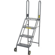 Tri Arc 4-Step / Gray / Industrial Step Ladders
