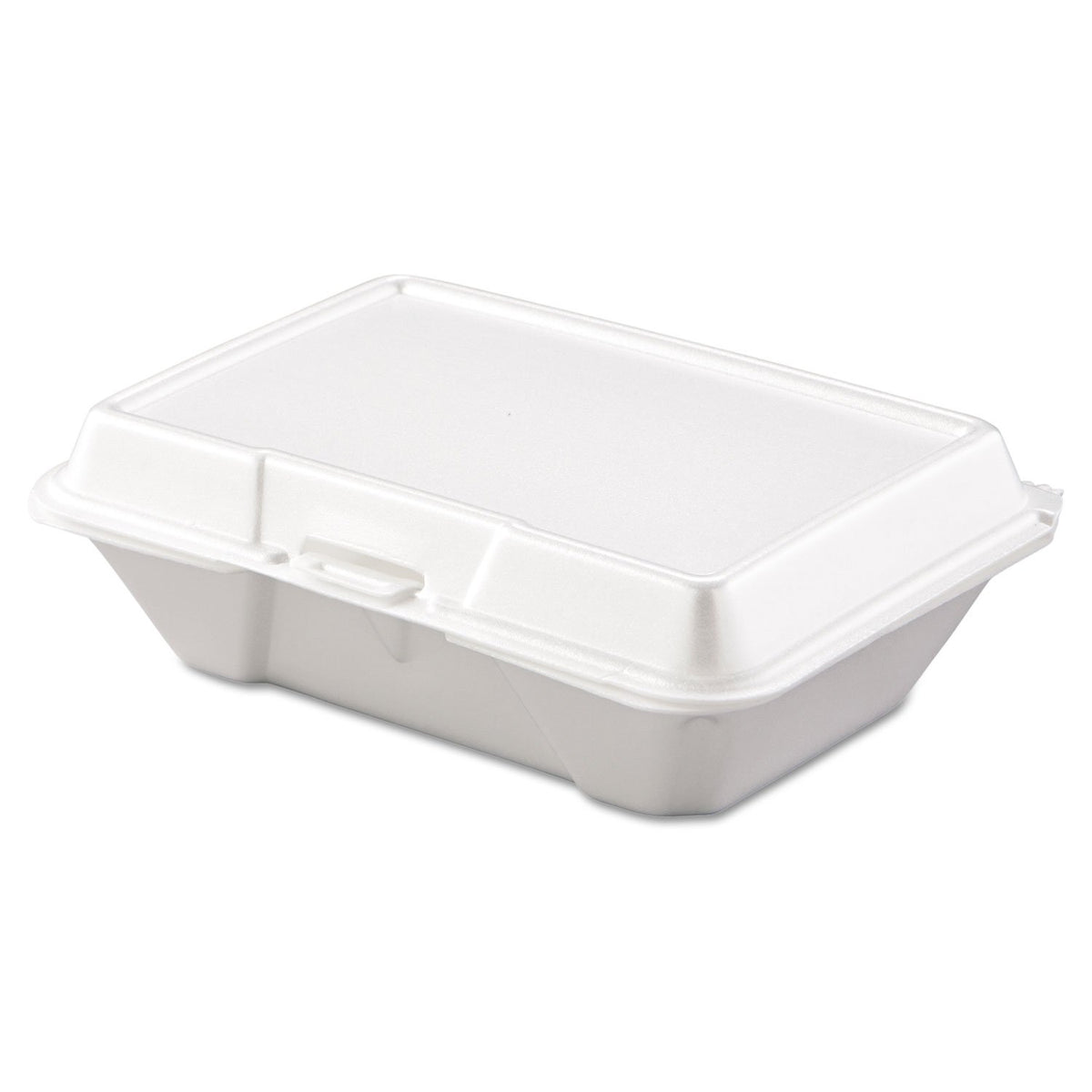 Dart 205HT1 Carryout Food Container – Foam, 1-Comp, 9 3/10 x 6 2/5 x 2 9/10 (Case of 200)