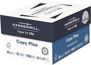 Hammermill Copy Plus 8.5-Inch x 11-Inch Copy Paper, 20 lbs., 92 Bright, 500 Shts/RM, 3RM/CT (105040)