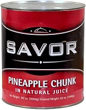 Savor Imports Choice Pineapple Chunk in Natural Juice, 106 Ounce -- 6 per case.